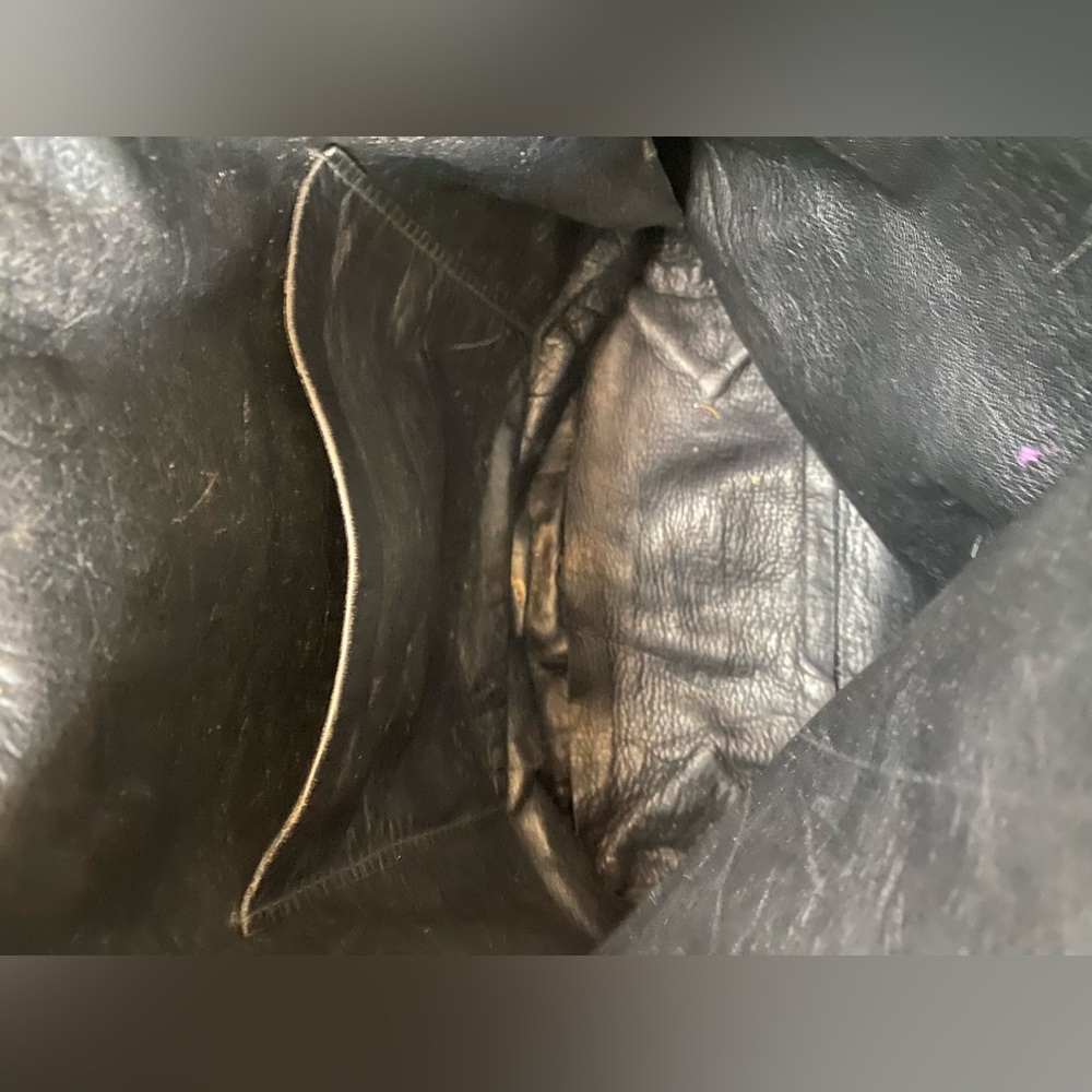 Henry Beguelin Buttery Black Leather Backpack Vintage Zipper Strap Unique Rare - Picture 8 of 9
